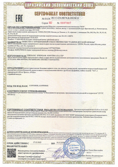 Сертификат Silver Spoon