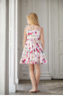 Ассиметричное платье с цветочным принтом и хлопковой подкладкой