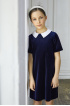 Бархатное платье с воротничком (SNFWG-119-23613-306) Silver Spoon