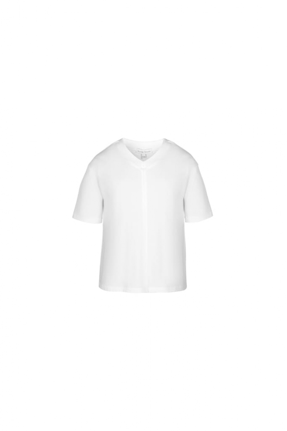 Базовая футболка с V-образным вырезом (SSLWG-038-24600A-201) Silver spoon