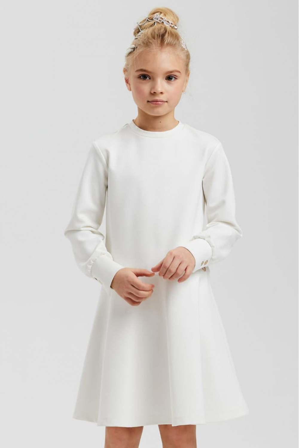 Базовое платье из трикотажа (SSLWG-038-23600-201) Silver spoon