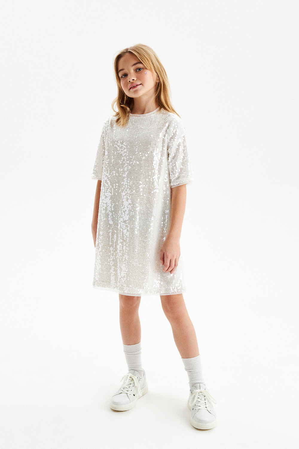 Блестящее платье с пайетками (SNFWG-329-23604-242) Silver Spoon