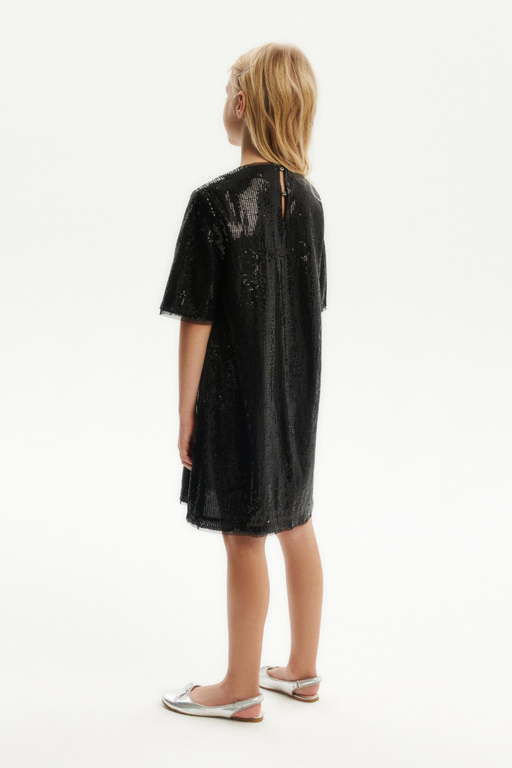 Блестящее платье с пайетками (SNFWG-329-23604-122) Silver spoon