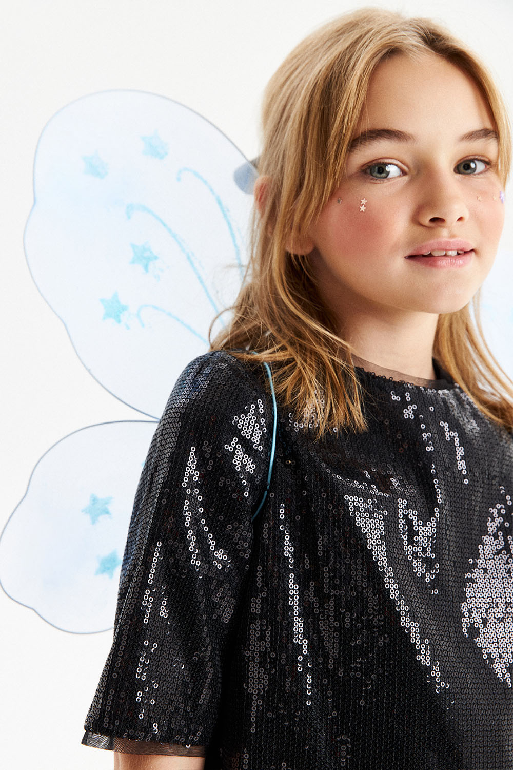 Блестящее платье с пайетками (SNFWG-329-23604-122) Silver spoon