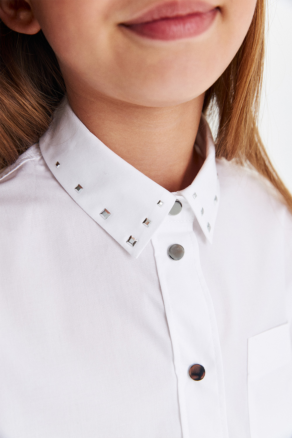 Блузка из хлопка на кнопках