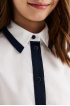 Блузка из хлопка с контрастной отделкой