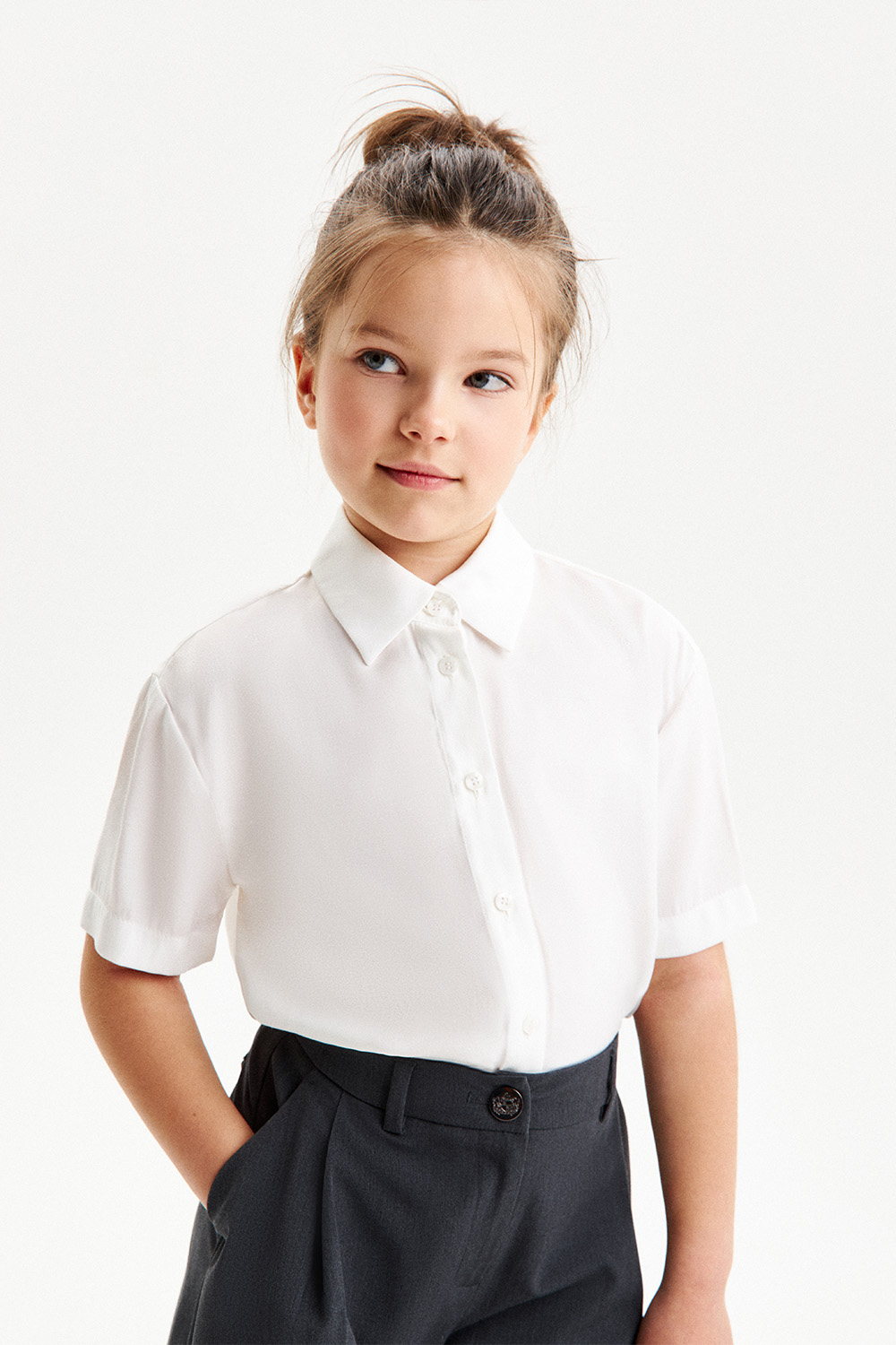 Блузка прямого кроя (SSFSG-529-22706-246) Silver spoon