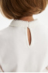 Блузка с кружевом и трикотажной спинкой