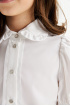 Блузка с рукавами-фонариками на кнопках