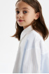 Блузка в полоску oversize из 100% хлопка (SSFSG-529-23037-314) Silver spoon