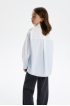 Блузка в полоску oversize из 100% хлопка (SSFSG-529-23037-314) Silver spoon