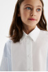 Блузка в полоску oversize из 100% хлопка (SSFSG-529-23037-314) Silver spoon