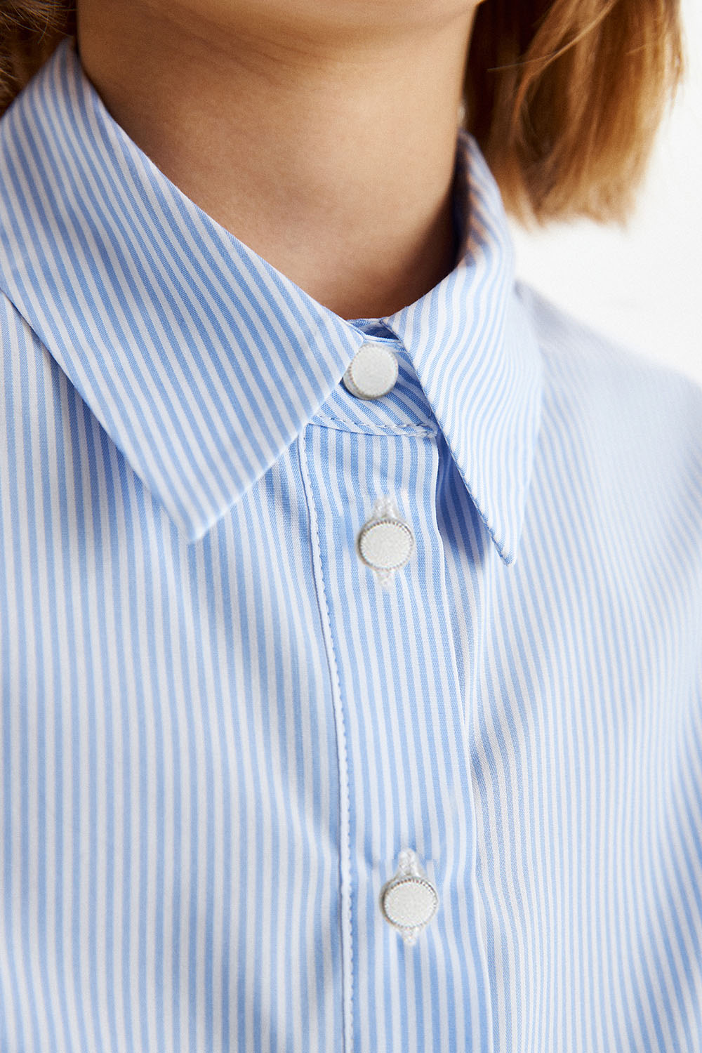 Блузка в полоску с объемными рукавами (SSFSG-329-23113-314) Silver spoon