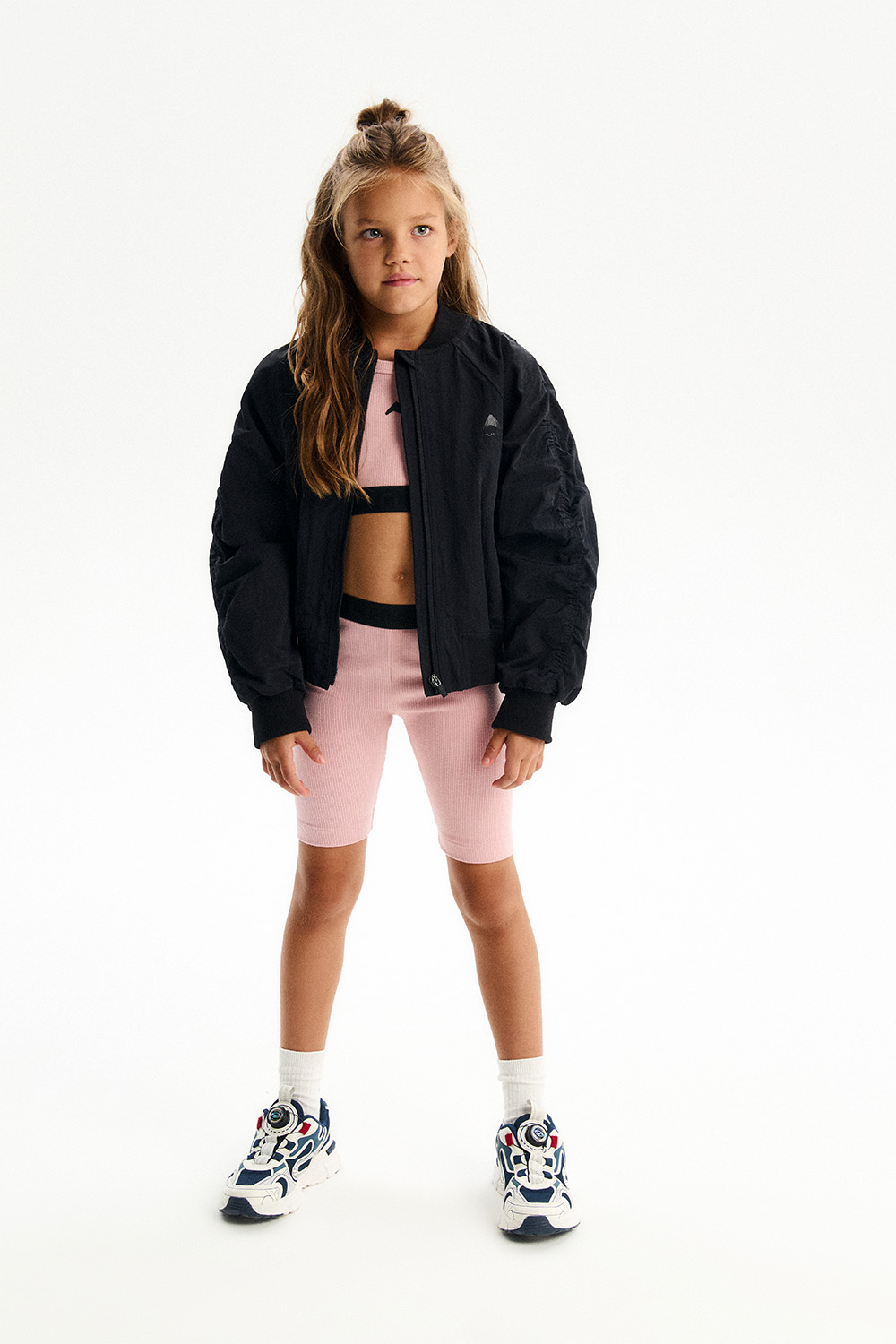 Бомбер оверсайз на молнии (PUOSG-526-20108-117) Silver spoon