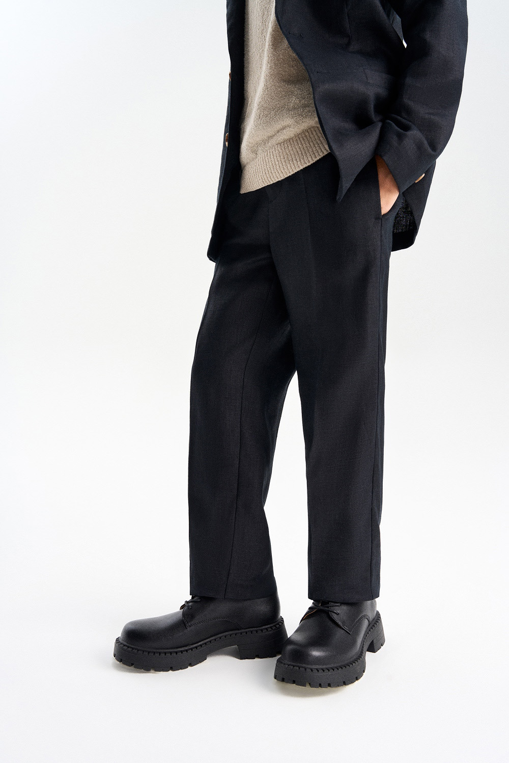 Брюки из 100% льна (SNFSB-649-16062-181) Silver spoon