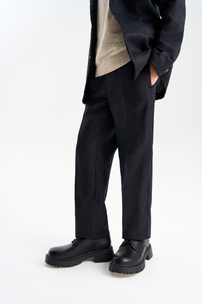 Брюки из 100% льна (SNFSB-649-16062-181) Silver spoon