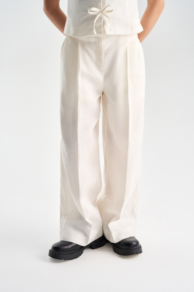 Брюки из 100% льна (SNFSG-629-26015-219) Silver spoon