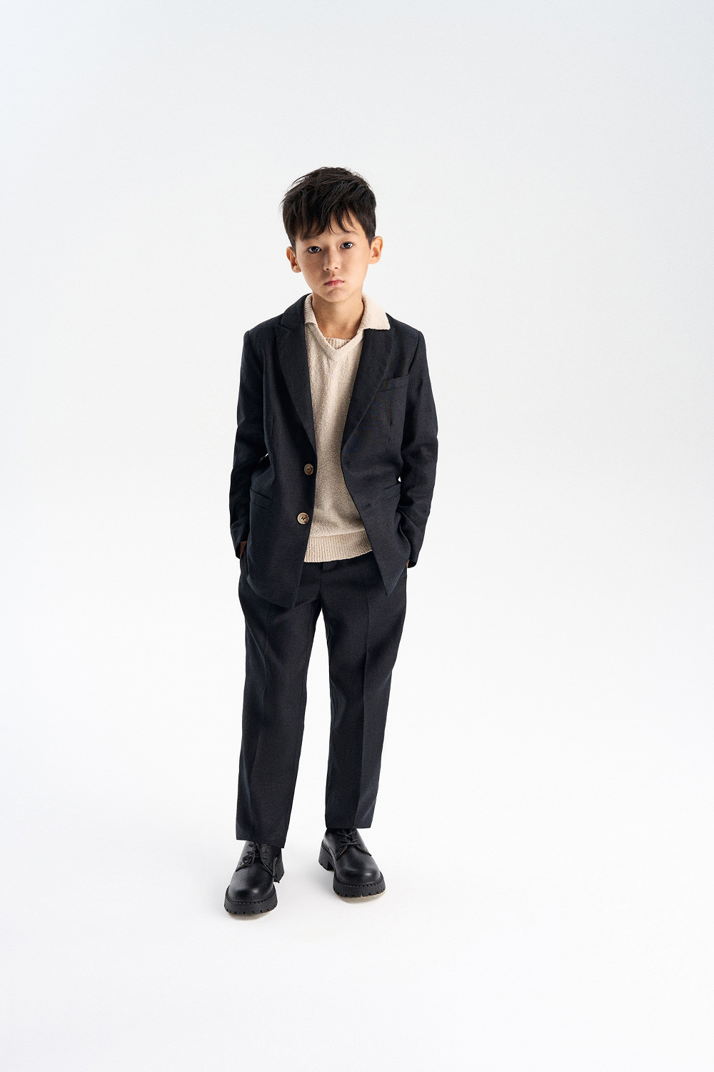 Брюки из 100% льна (SNFSB-649-16062-181) Silver spoon