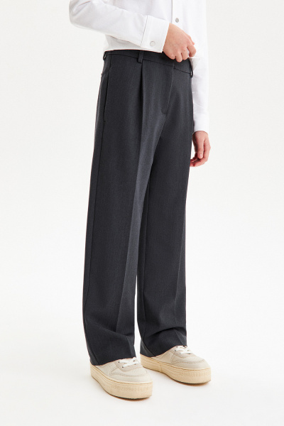 Брюки костюмные прямые (SSFSG-429-26039N-802) Silver spoon