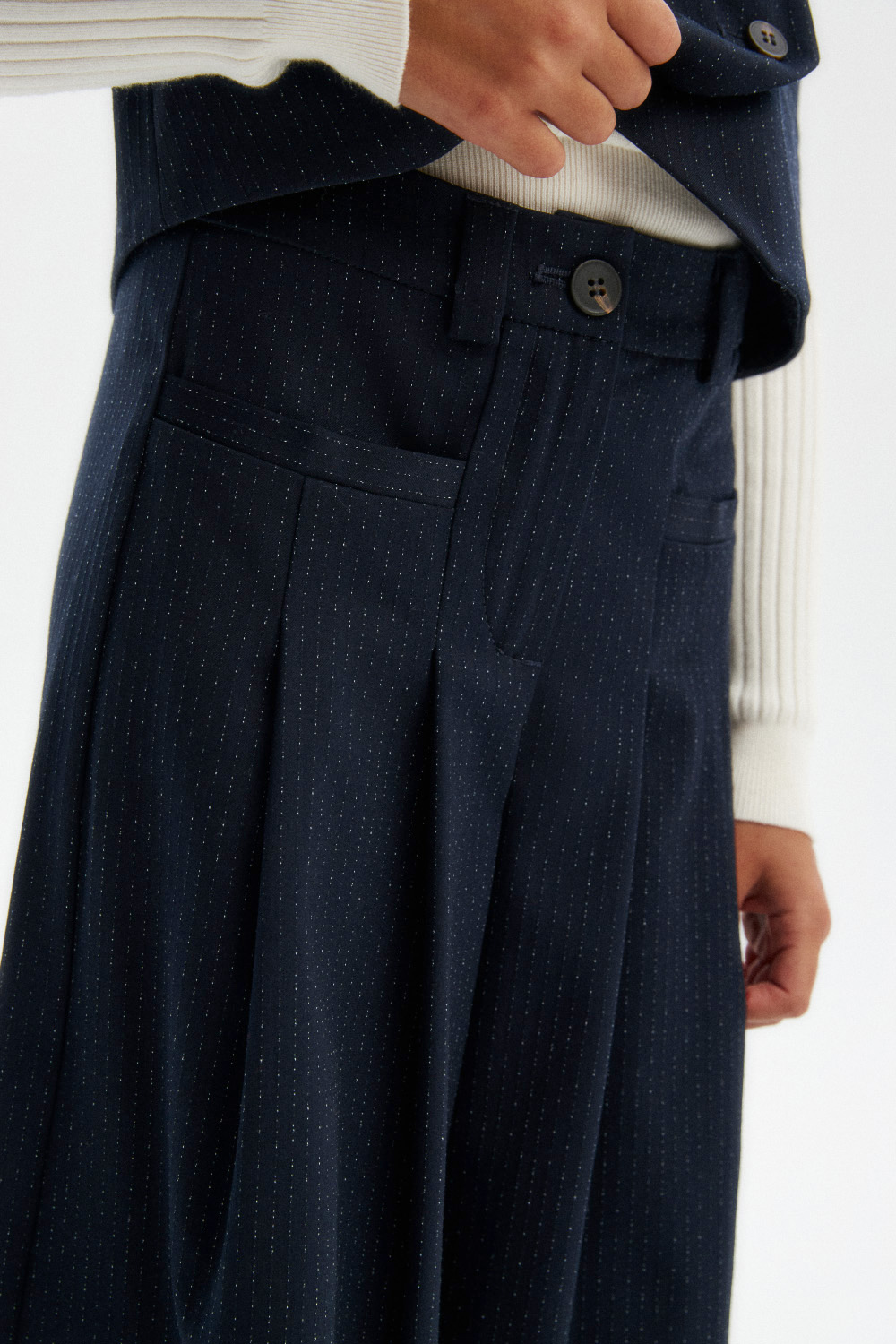 Брюки-палаццо с шерстью (SSLWG-529-26000-396) Silver spoon