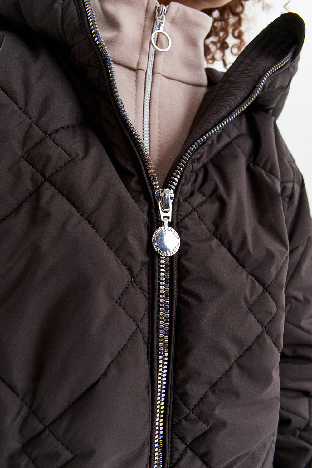 Демисезонная стеганая куртка (SULSG-436-20123-101) Silver spoon