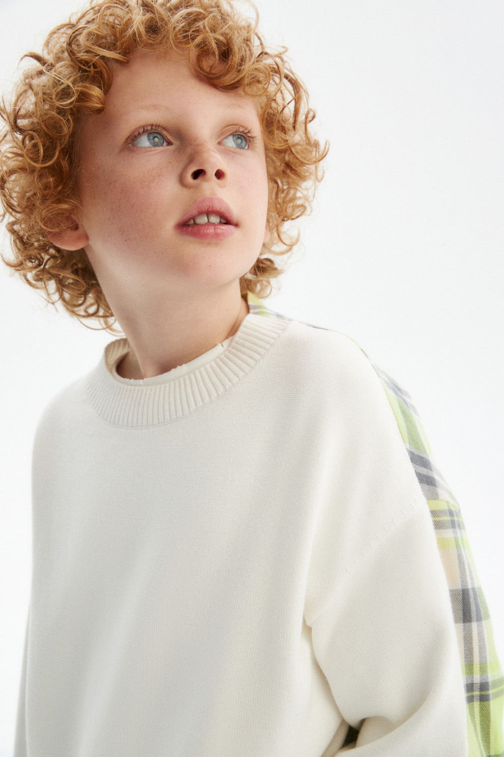 Джемпер с имитацией рубашки (SSLWU-547-38501-201) Silver spoon