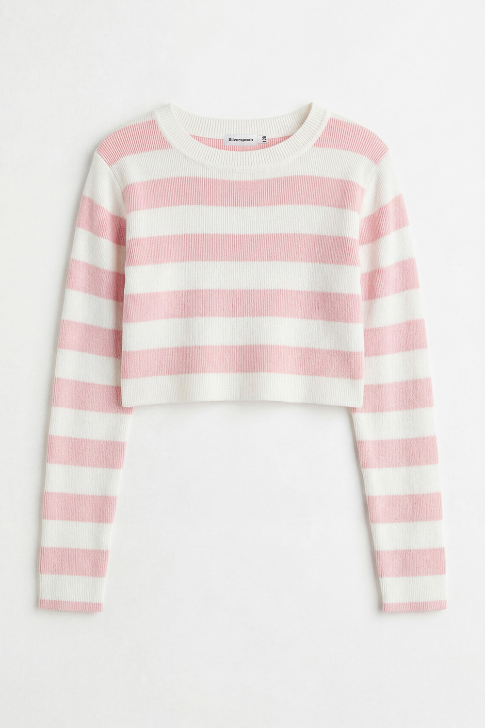 Джемпер в полоску укороченный (SSLSG-527-28500-427) Silver spoon