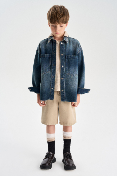 Джинсовка на кнопках (PUPSU-634-35501-006) Silver spoon