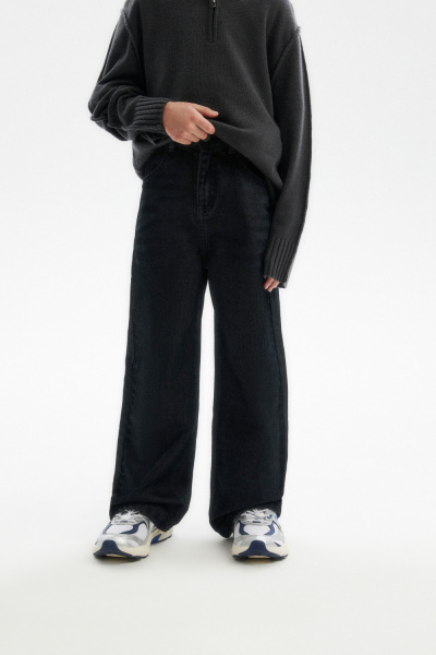 Джинсы из фактурной ткани (SSLWU-544-36306-100) Silver spoon