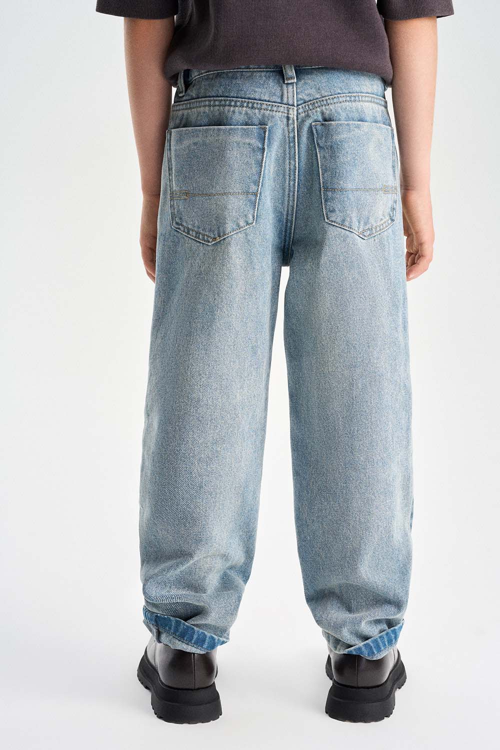 Джинсы прямого кроя (SSLSB-644-16305-001) Silver spoon