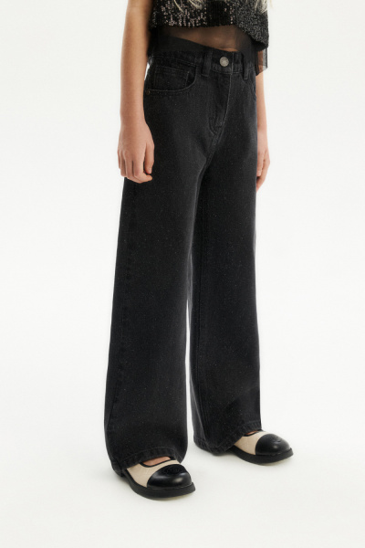 Джинсы с блестками (SNFWG-524-26308-070) Silver spoon