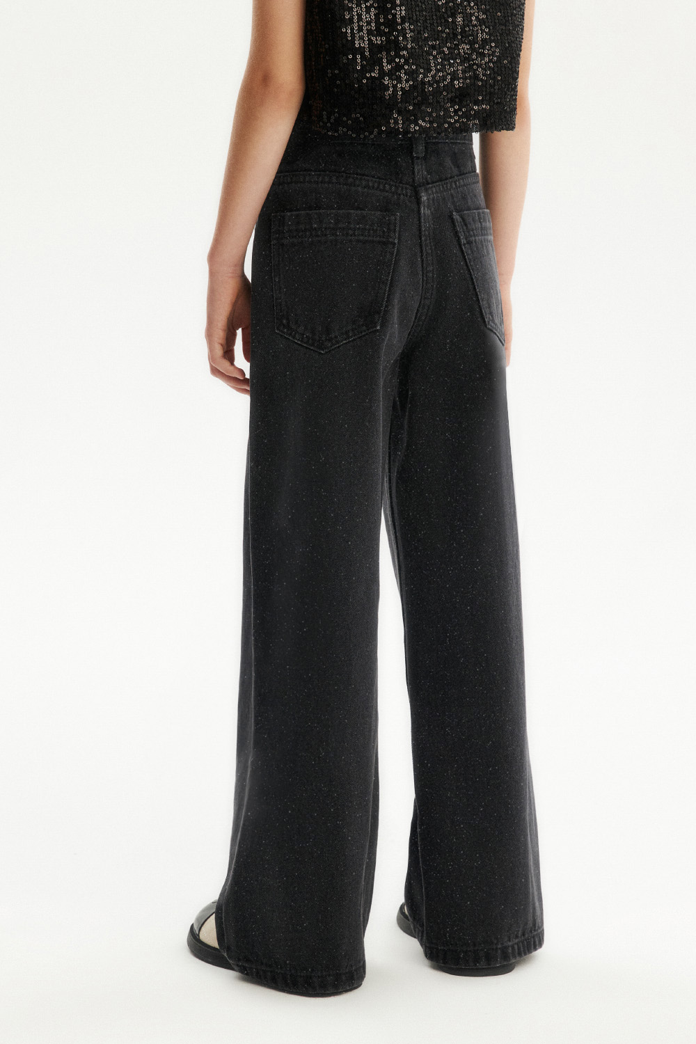 Джинсы с блестками (SNFWG-524-26308-070) Silver spoon