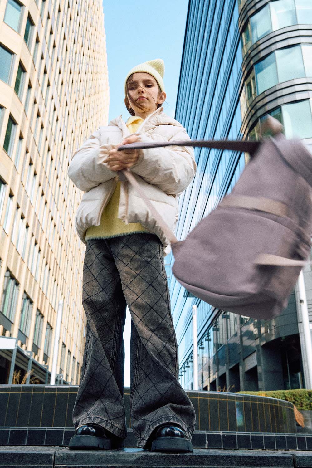 Джинсы стеганые (SSLWU-544-36305-090) Silver spoon