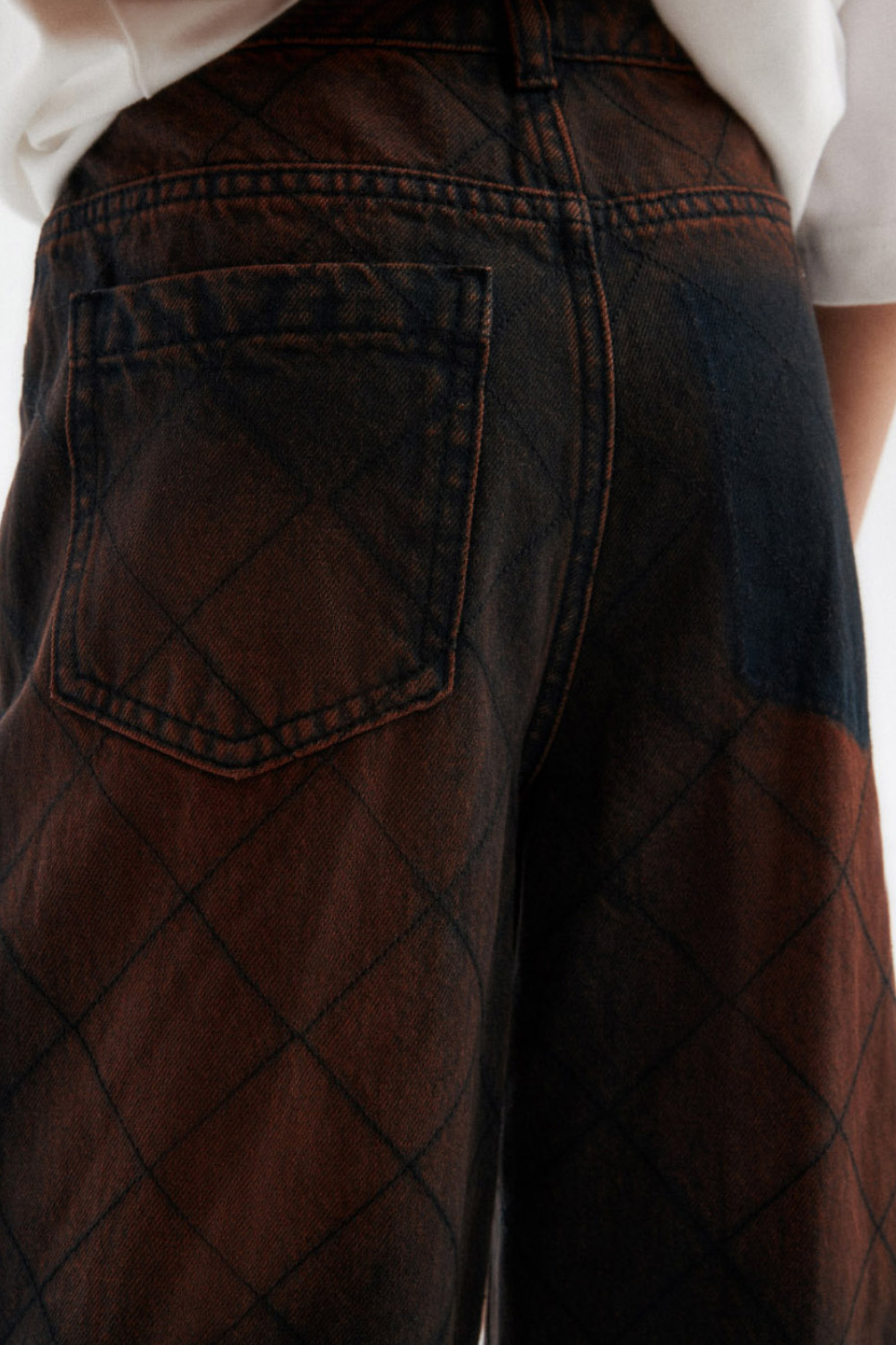 Джинсы стеганые (SSLWU-544-36305-008) Silver spoon