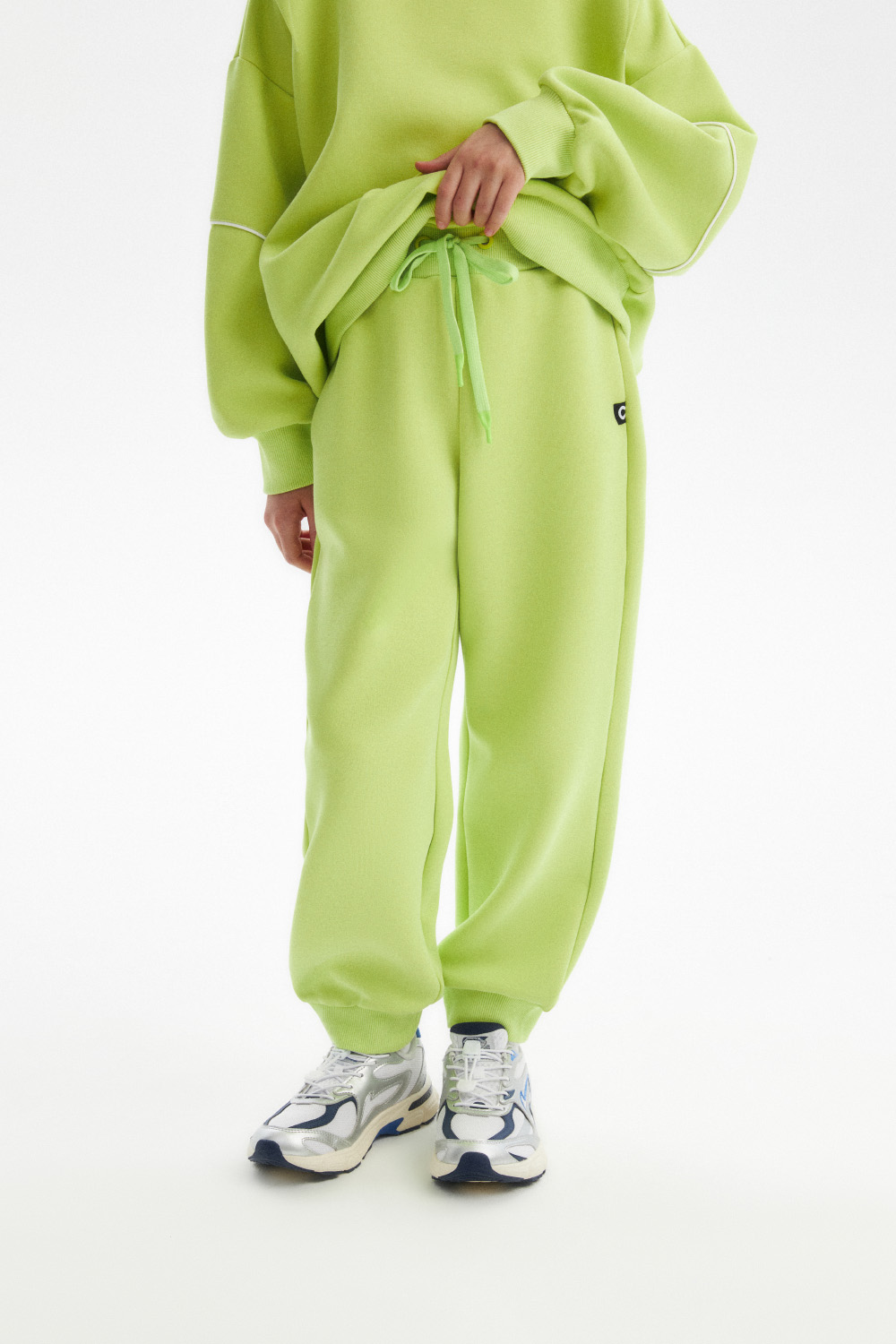 Джоггеры из хлопка (SSLWU-548-36457N-616) Silver spoon