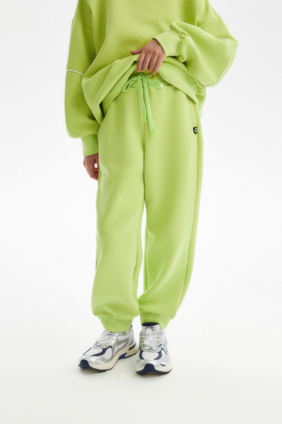 Джоггеры из хлопка (SSLWU-548-36457N-616) Silver spoon