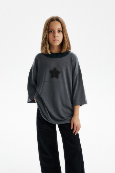 Футболка с peach-эффектом (SSLWU-548-38403N-842) Silver spoon