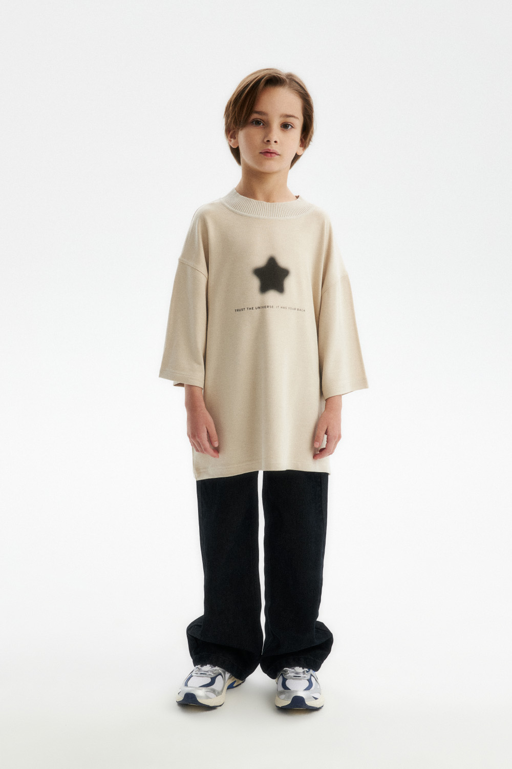 Футболка с peach-эффектом (SSLWU-548-38403N-716) Silver spoon