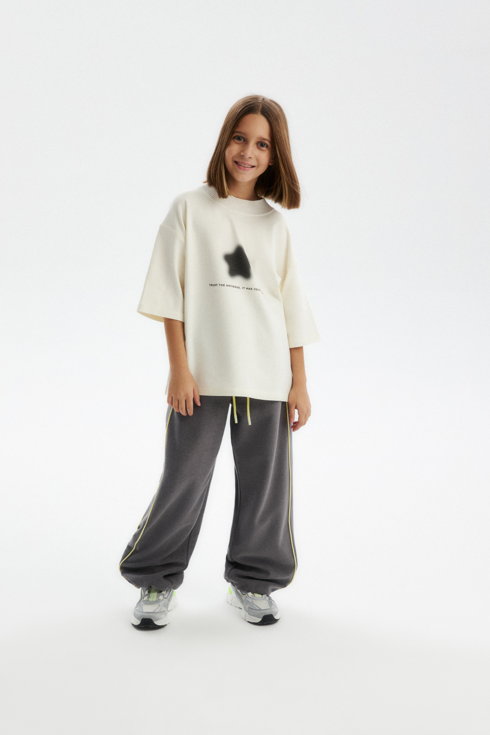 Футболка с peach-эффектом (SSLWU-548-38403N-234) Silver spoon