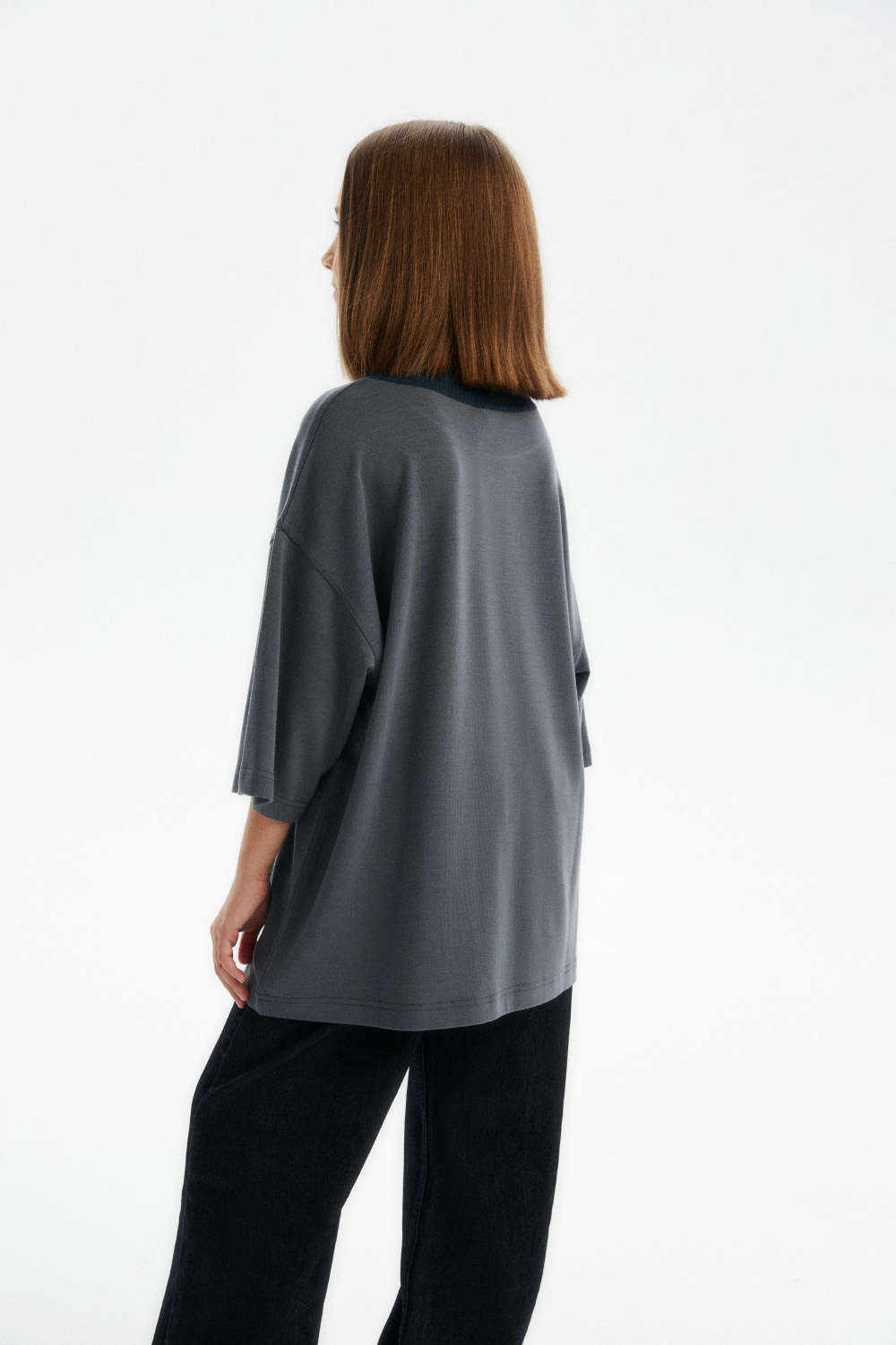 Футболка с peach-эффектом (SSLWU-548-38403N-842) Silver spoon