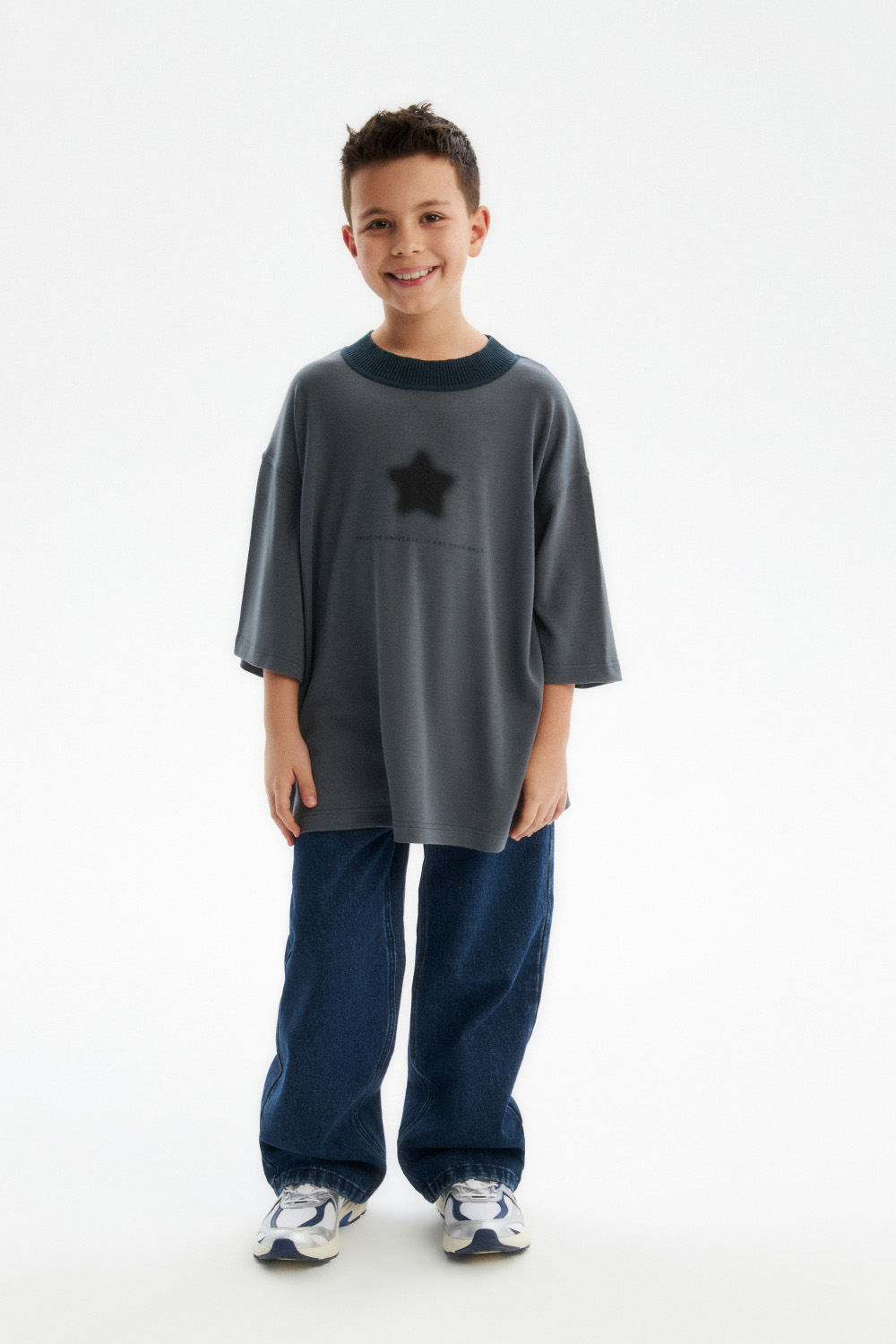 Футболка с peach-эффектом (SSLWU-548-38403N-842) Silver spoon