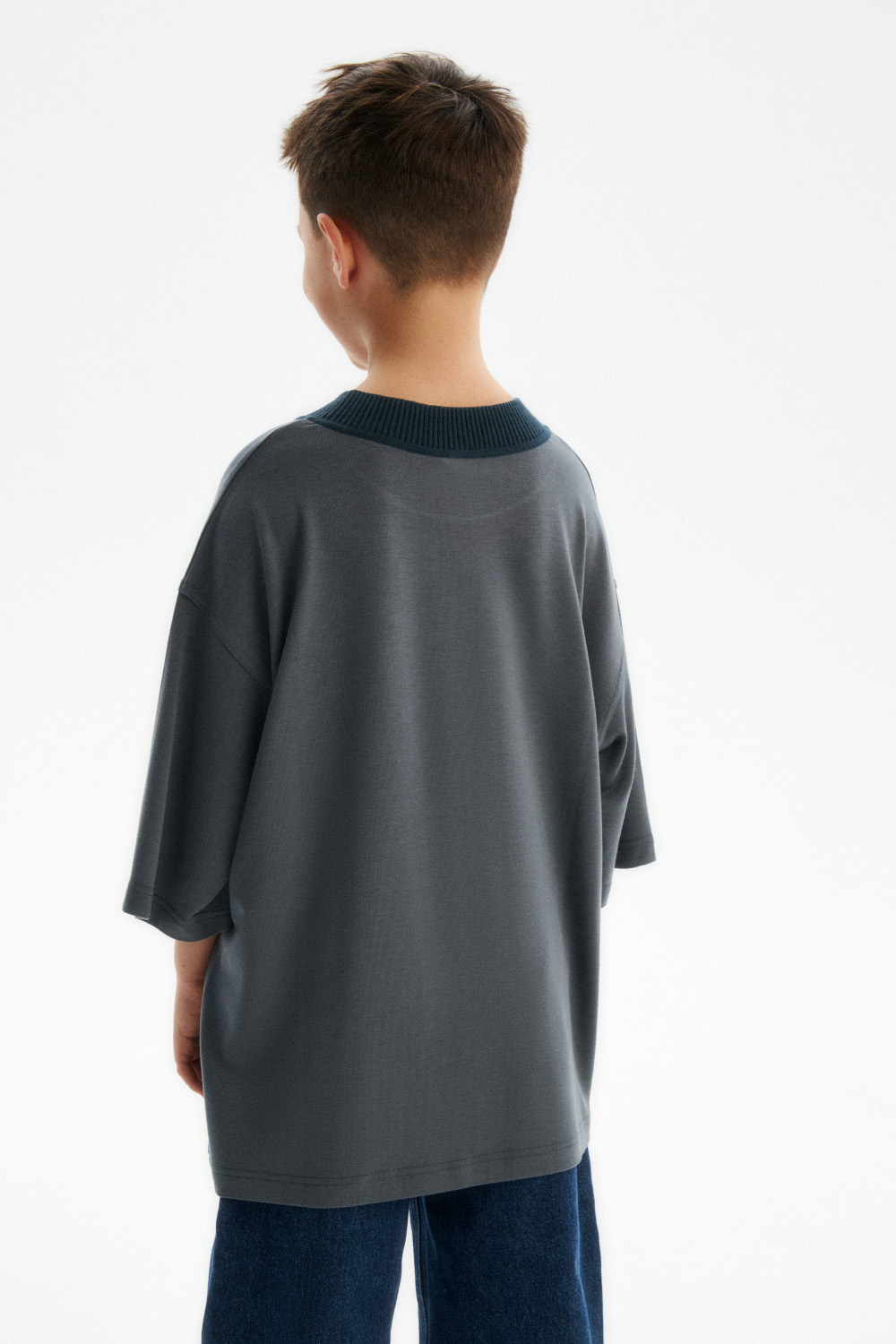 Футболка с peach-эффектом (SSLWU-548-38403N-842) Silver spoon