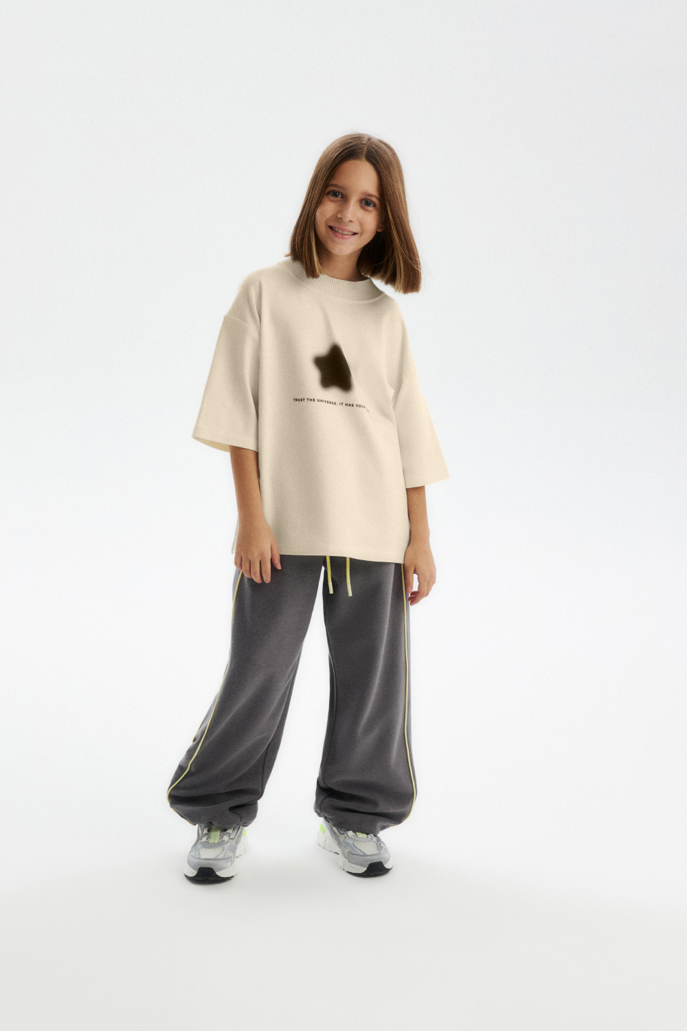 Футболка с peach-эффектом (SSLWU-548-38403N-716) Silver spoon