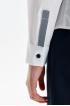 Хлопковая блузка с акцентной отделкой (SSFSG-329-22610-200) Silver Spoon