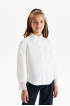 Хлопковая блузка с ажурными манжетами и воротничком (SSFSG-329-23022-201) Silver spoon