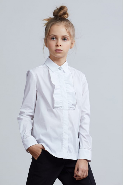 Хлопковая блузка с блестящей отделкой (SSFSG-929-23003-200) Silver Spoon