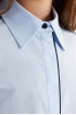 Хлопковая блузка с контрастной отделкой (SSFSG-329-22618-303) Silver Spoon