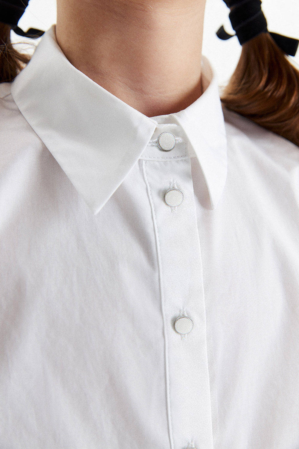 Хлопковая блузка с объемными рукавами (SSFSG-329-23113-200) Silver Spoon