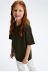 Хлопковая футболка с V-образным вырезом (SSLWG-328-22926-705) Silver Spoon