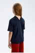 Хлопковая футболка с V-образным вырезом (SSLWG-328-22926-399) Silver spoon